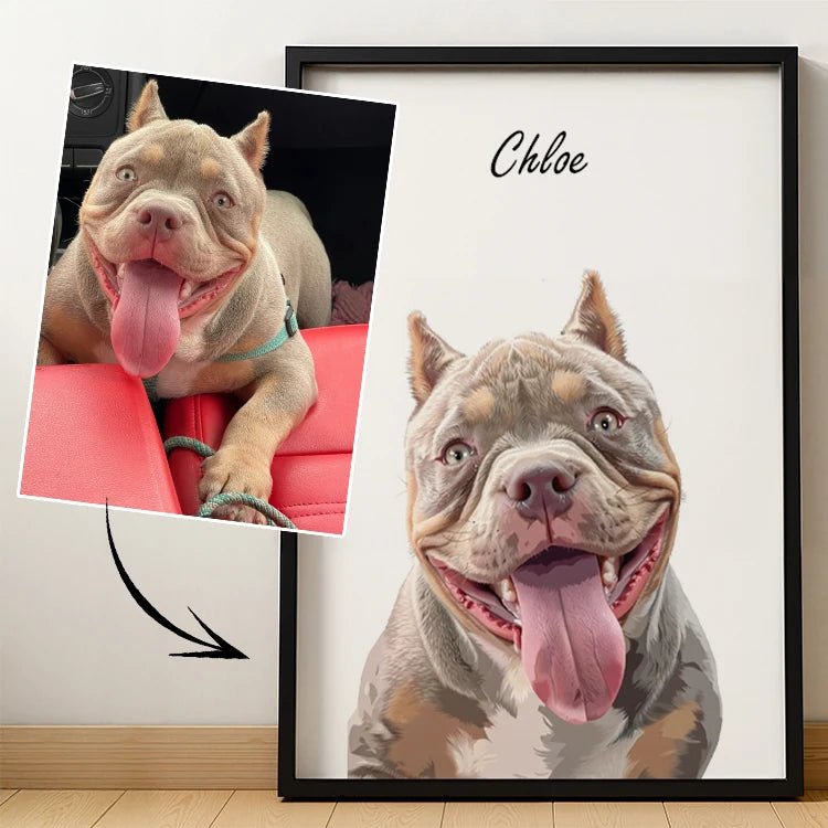 Memorial – Pet Lenticular Portrait - Lenticular Paw