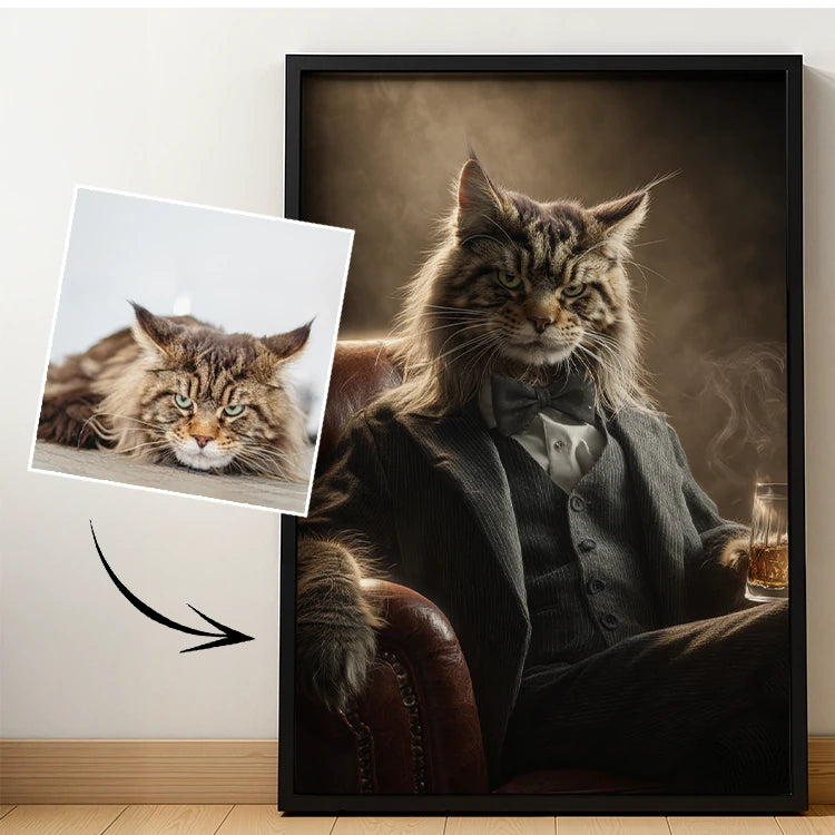 Godfather - Pet Lenticular Portrait
