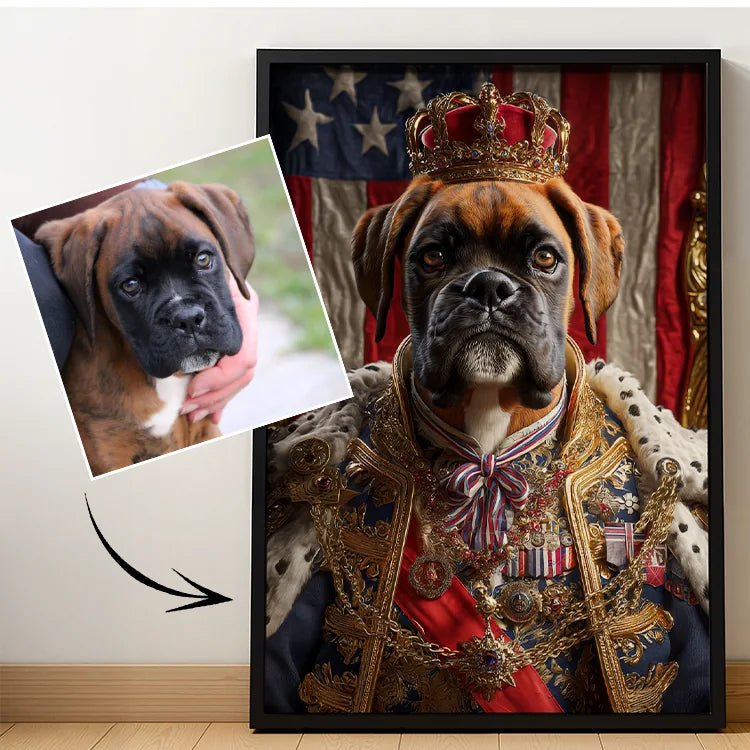 King - Pet Lenticular Portrait - Lenticular Paw
