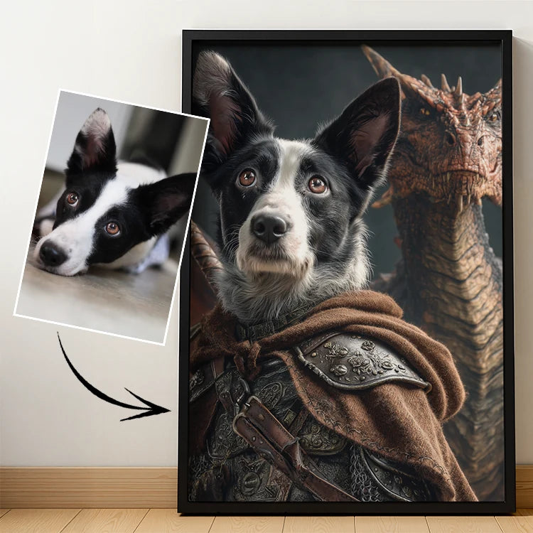 Knight Warrior – Pet Lenticular Portrait