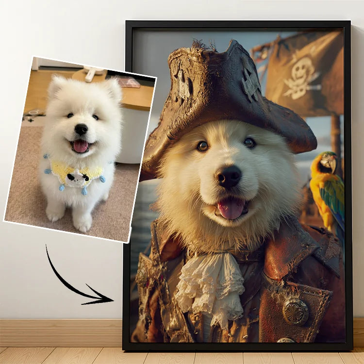 Pirate Captain - Pet Lenticular Portrait
