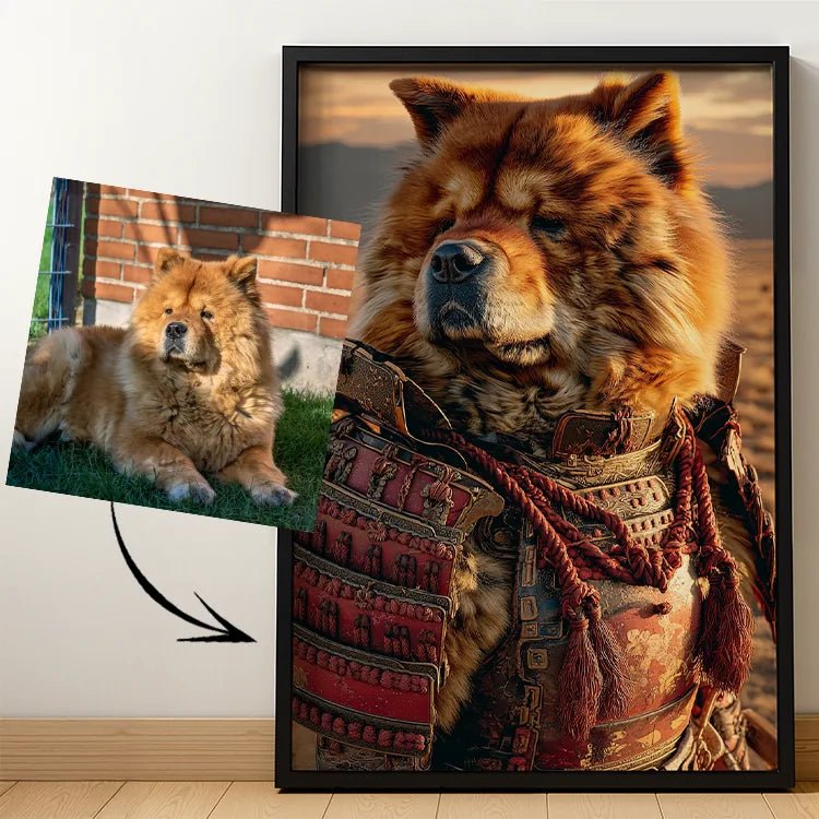 Samurai Spirit – Pet Lenticular Portrait - Lenticular Paw