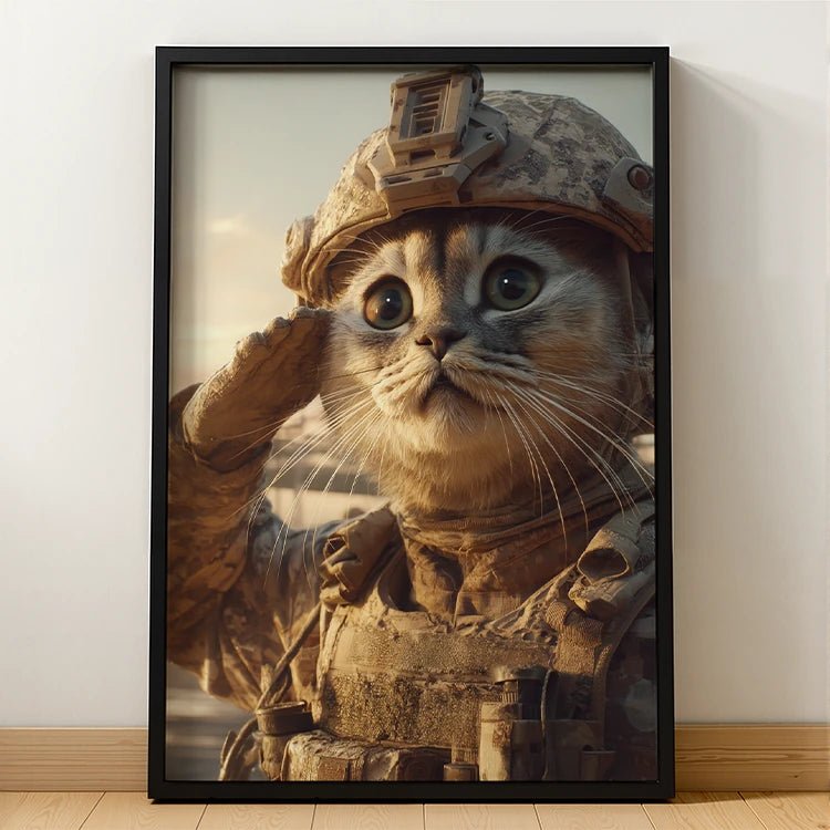 Soldier – Pet Lenticular Portrait - Lenticular Paw