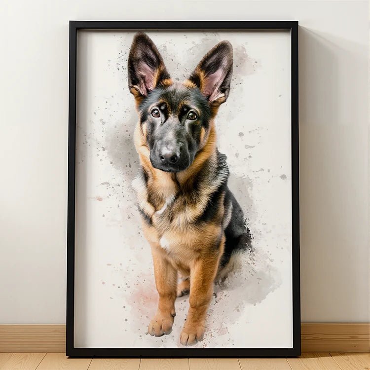 Watercolor – Pet Lenticular Portrait - Lenticular Paw
