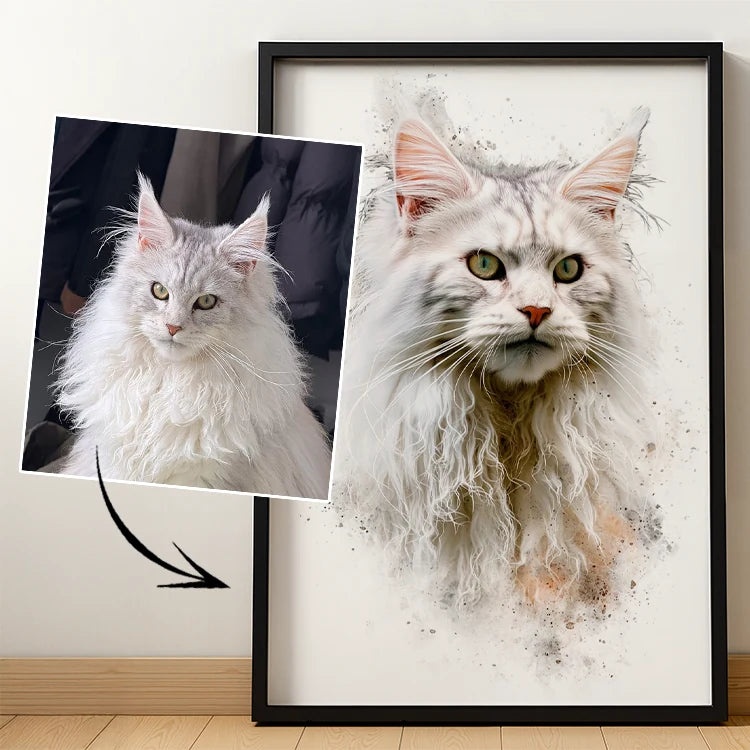 Watercolor – Pet Lenticular Portrait
