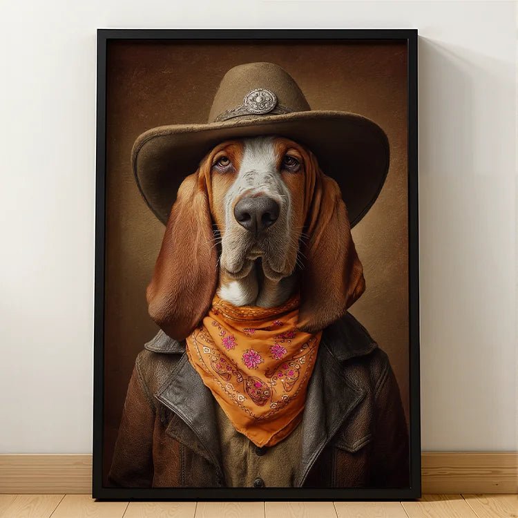 Western Cowboy – Pet Lenticular Portrait - Lenticular Paw