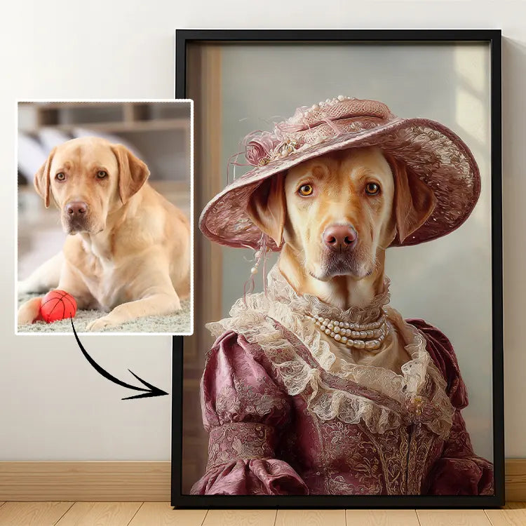 Custom Pet Lenticular Art Portrait