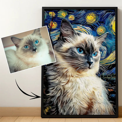 Cuadro famoso: Retrato lenticular de mascota