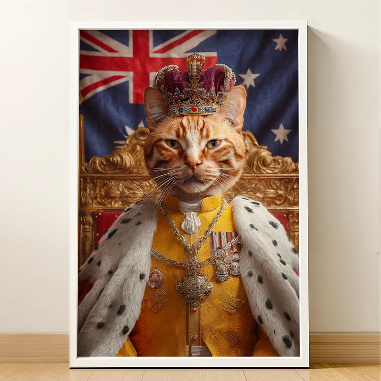 Rey - Retrato lenticular de mascota