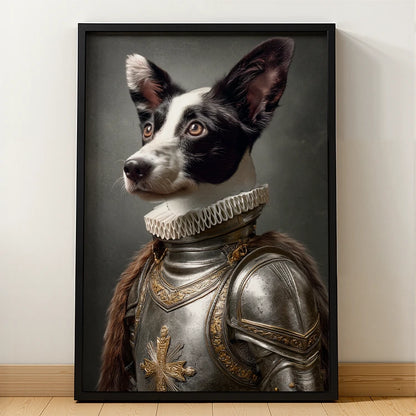 Caballero Guerrero – Retrato Lenticular de Mascota