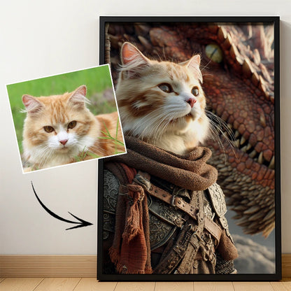 Caballero Guerrero – Retrato Lenticular de Mascota