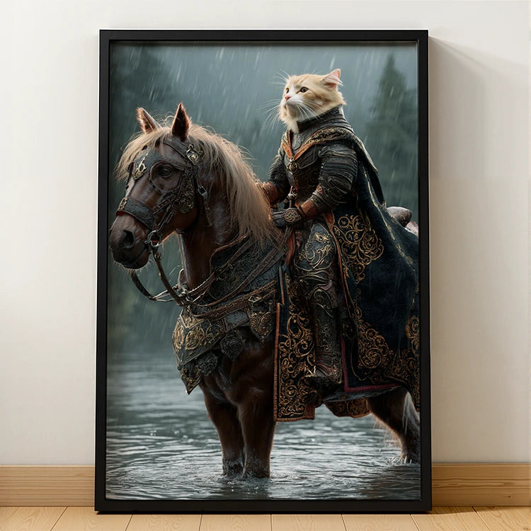 Caballero Guerrero – Retrato Lenticular de Mascota