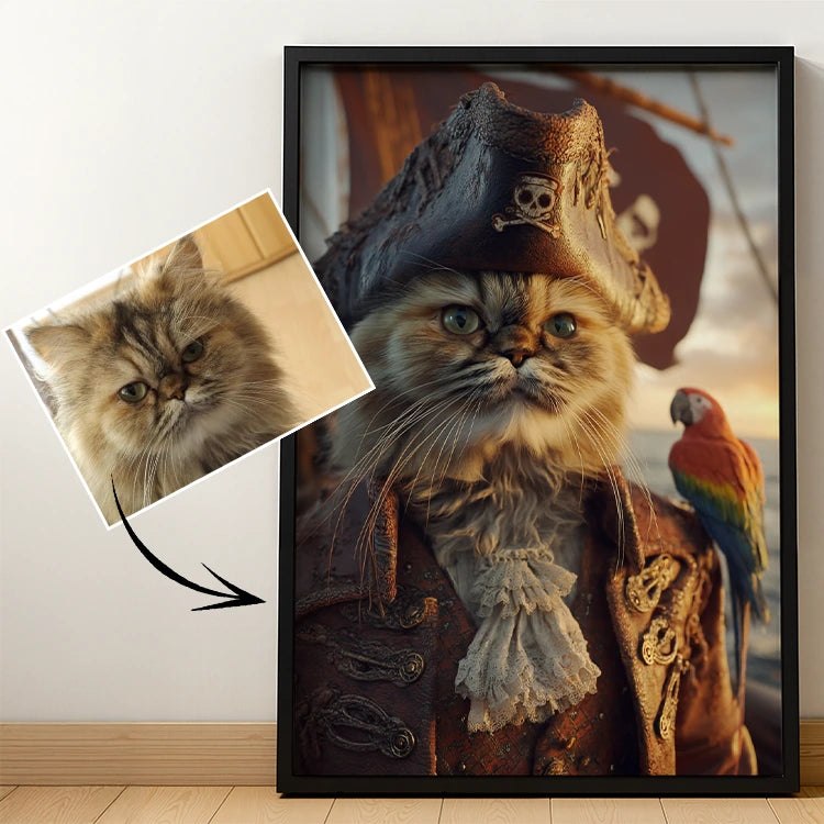 Pirate Captain - Pet Lenticular Portrait