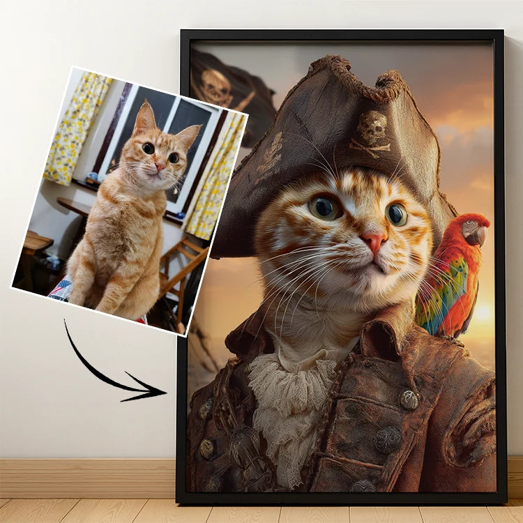 Pirate Captain - Pet Lenticular Portrait
