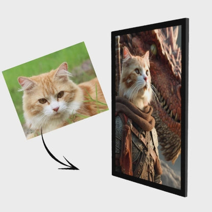 Caballero Guerrero – Retrato Lenticular de Mascota