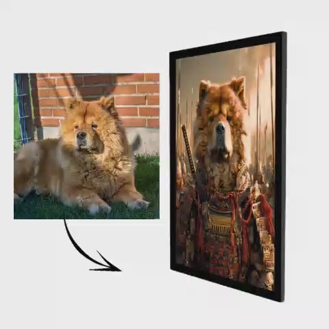 Samurai Spirit – Pet Lenticular Portrait