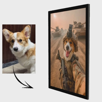 Soldier – Pet Lenticular Portrait