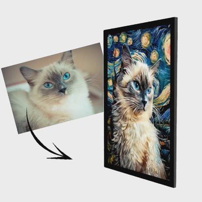 Cuadro famoso: Retrato lenticular de mascota