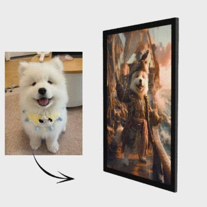 Pirate Captain - Pet Lenticular Portrait