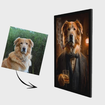 Godfather - Pet Lenticular Portrait