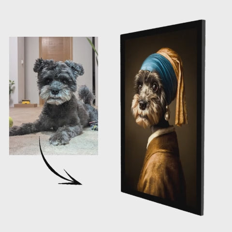 Cuadro famoso: Retrato lenticular de mascota
