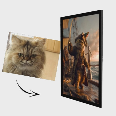 Pirate Captain - Pet Lenticular Portrait