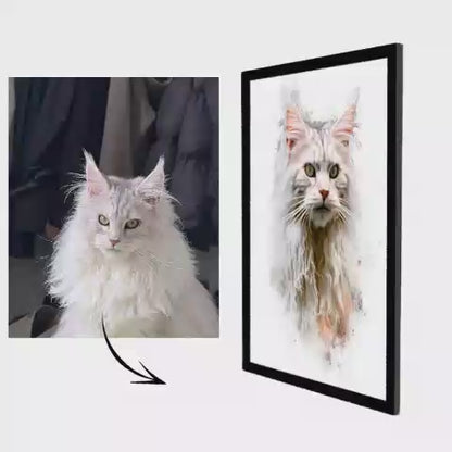Watercolor – Pet Lenticular Portrait