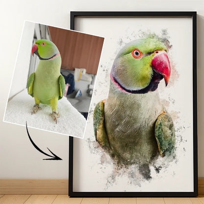 Watercolor – Pet Lenticular Portrait