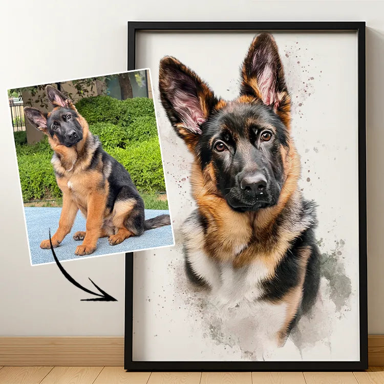 Watercolor – Pet Lenticular Portrait