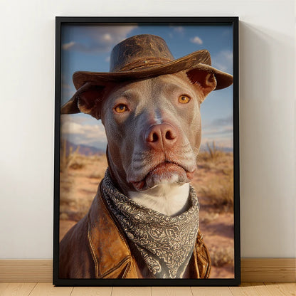 Western Cowboy – Pet Lenticular Portrait