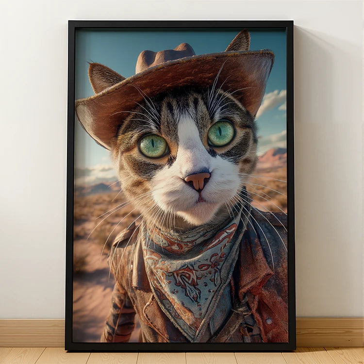 Western Cowboy – Pet Lenticular Portrait